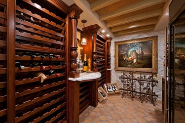one empty basement idea is to create a wine cellar
